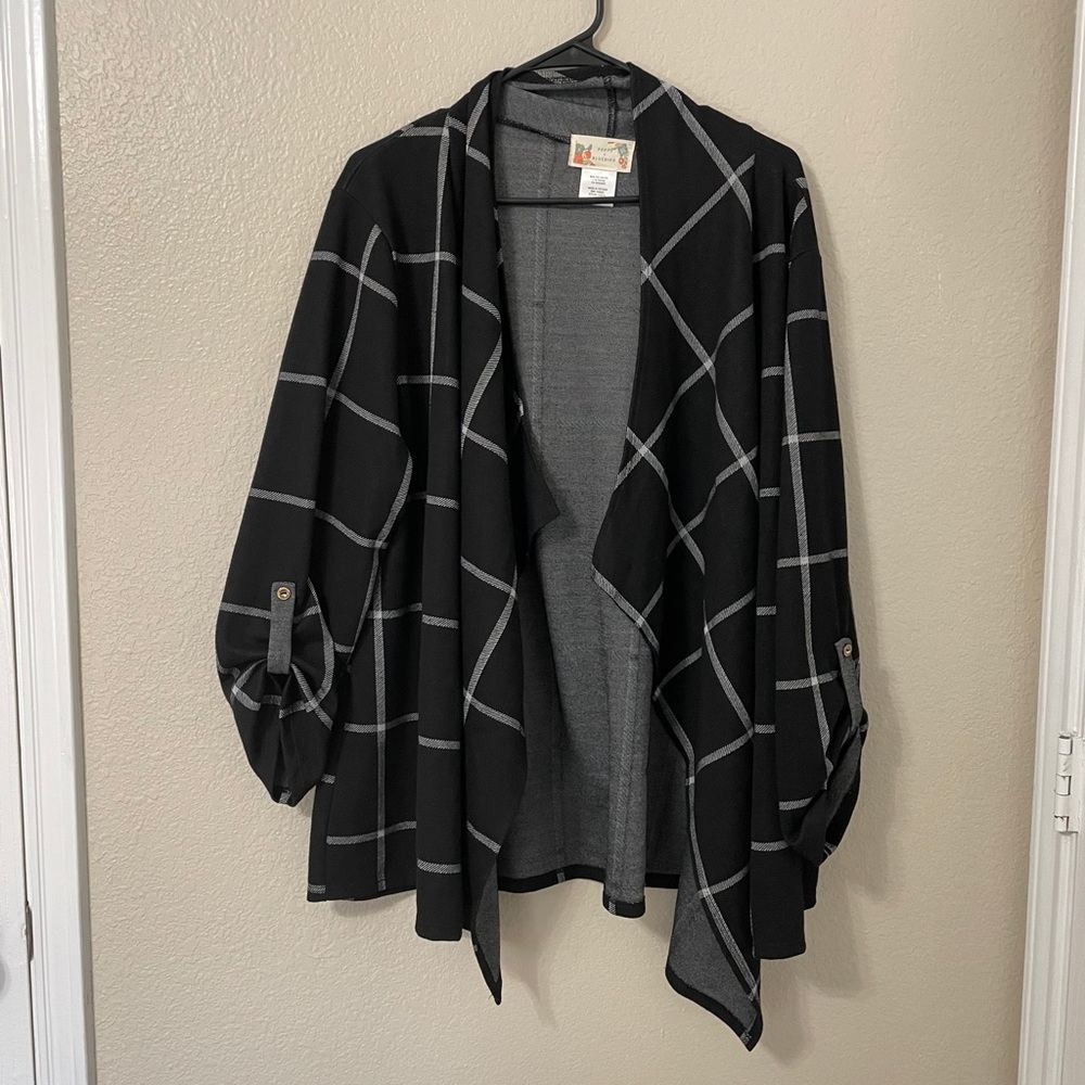 Poppy and bluebird blazer